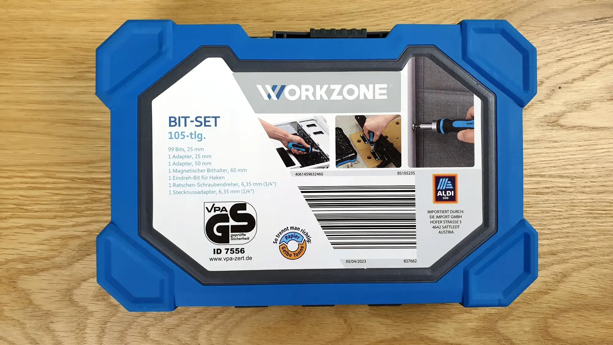 Workzone-Bit-Set-105-tlg_Hinten Das 105-teilige Bit-Set von Workzone von hinten