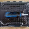 Das 105-teilige Bit-Set von Workzone von vorne