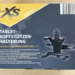 Verpackung der Tablet-Kopfstützenhalterung, geeignet für Tablets mit einer Größe von 8 bis 11 Zoll von oben