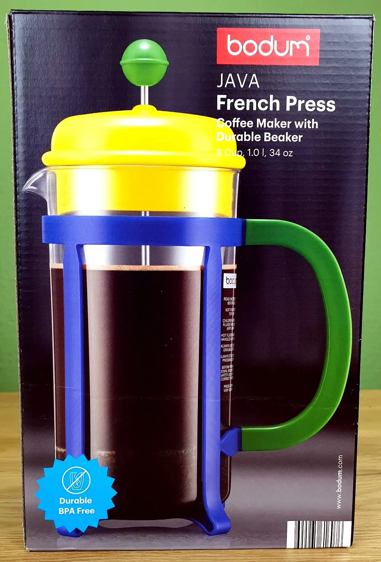 bodum_JAVA_Kaffeebereiter_3 bodum JAVA Kaffeebereiter in seiner Verpackung.