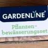 Das GARDENLINE Pflanzenbewässerungsset in seiner Verpackung von oben.