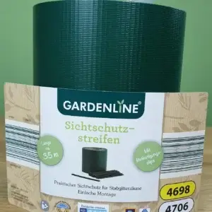 GARDENLINE® Sichtschutzstreifen 35 m mit Befestigungsclips