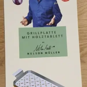 Nelson Müller – Grillplatte mit Holztablett (groß)