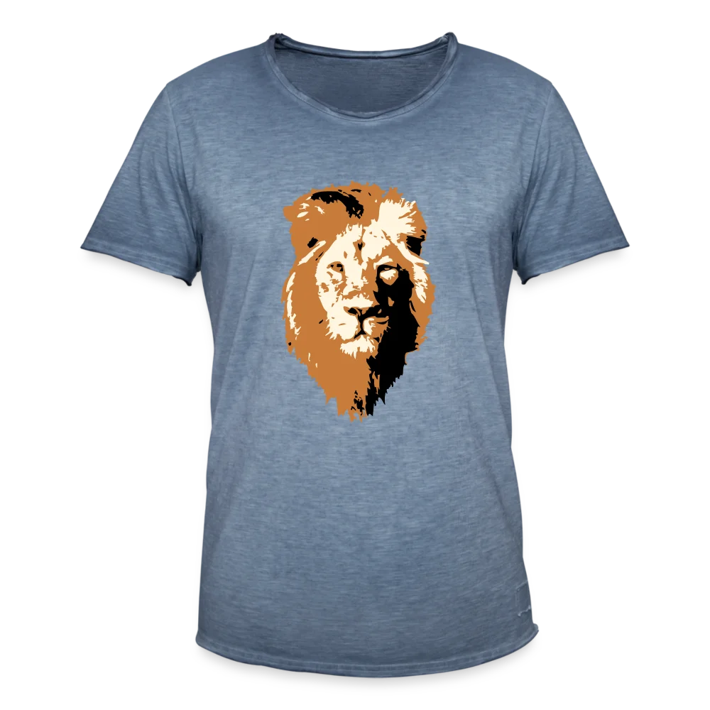 Löwe - Männer Vintage T-Shirt 2 1 15 png