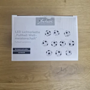 Home 25 Belavi LED-Lichterkette Fußball-Lampions warmweiß