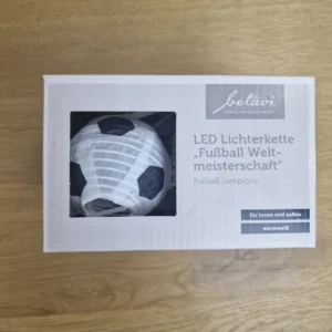 Home 26 Belavi LED-Lichterkette Fußball-Lampions warmweiß