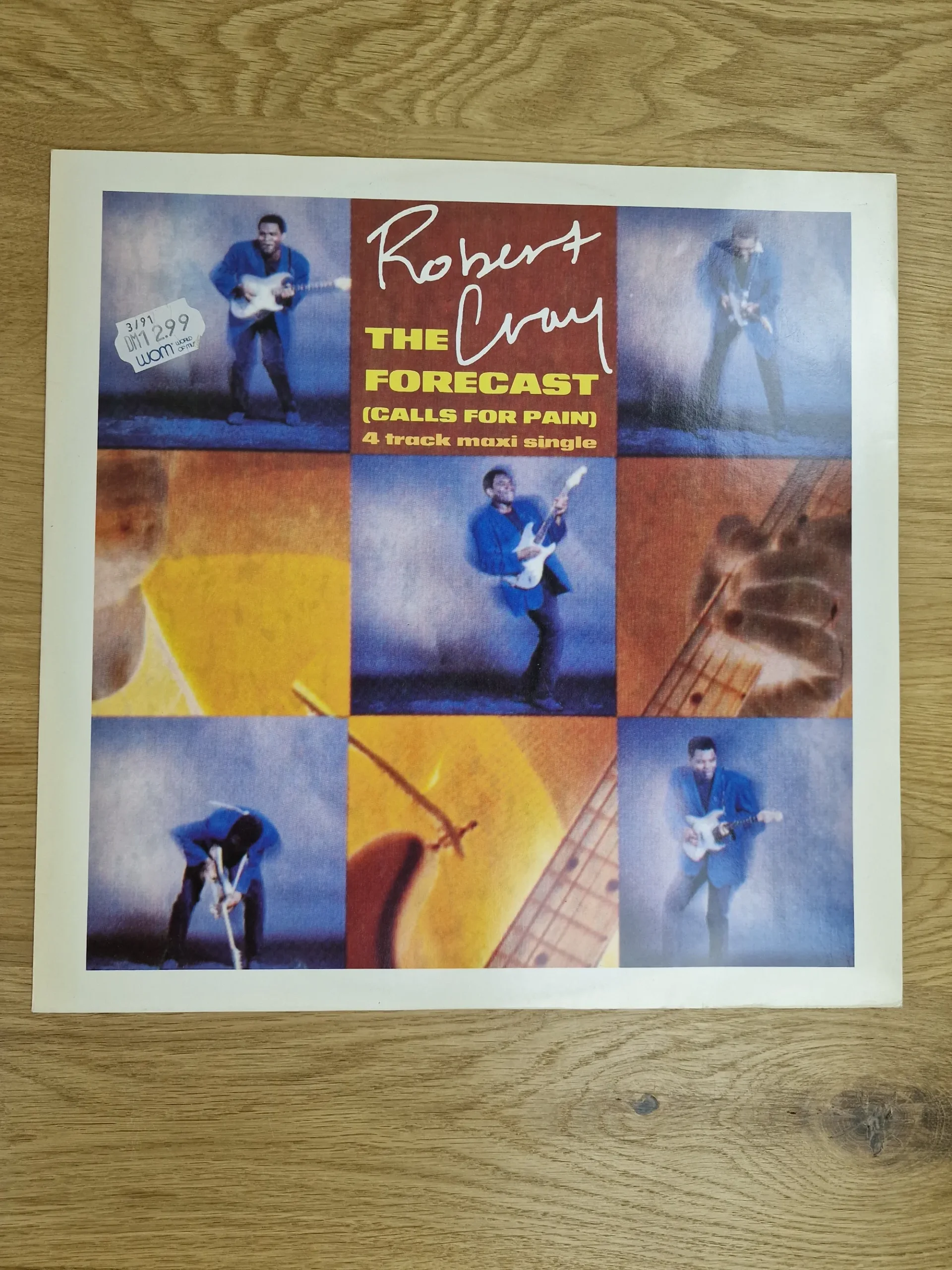 Vorderseite der Vinyl Hülle von Robert Cray - The Forecast (Calls For Pain) 4 Track Maxi Single