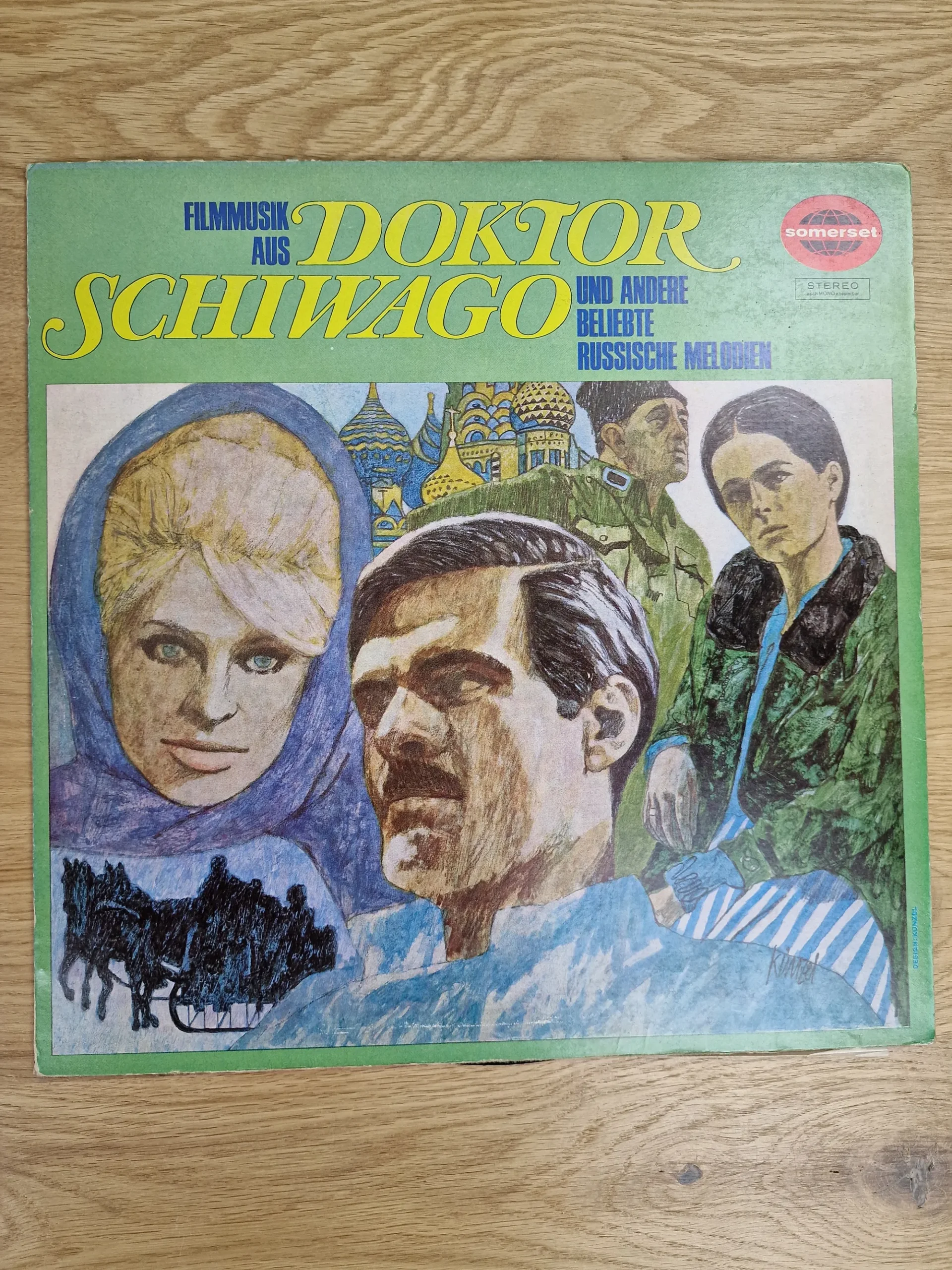 Vorderseite der Vinyl LP Cover-Hülle von Filmmusik aus Doktor Schiwago