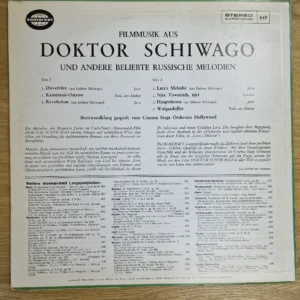 Vinyl LP – Filmmusik aus Doktor Schiwago & beliebte russische Melodien