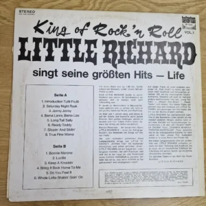 Little Richard – King of Rock ’n Roll singt seine größten Hits (Life Vol. I) – Vinyl LP