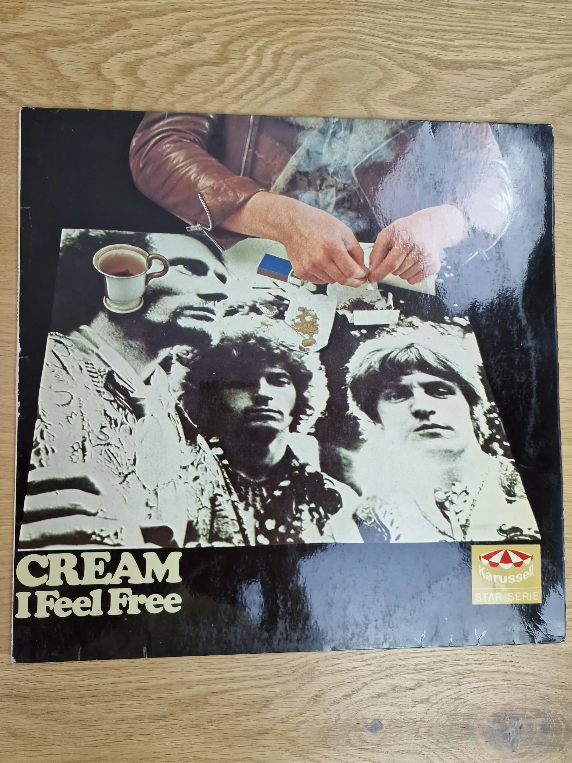Vorderseite der Vinyl-Schallplatte Cream - I Feel Free aus der Karussell Star-Serie