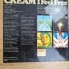 Rückseite des Vinyl-Covers von Cream - I Feel Free mit Tracklist und deutschen Linernotes