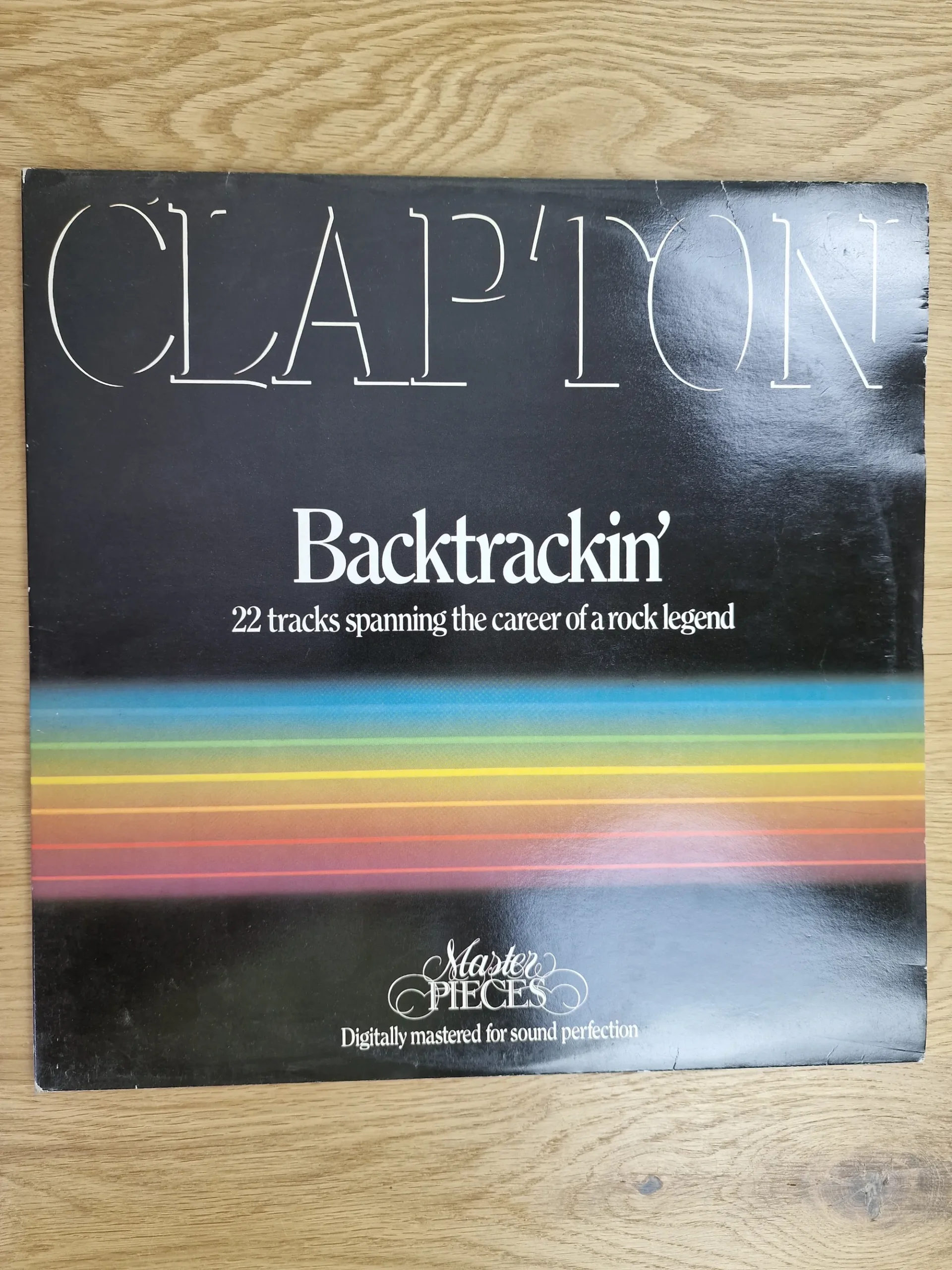 Eric Clapton – Backtrackin' (2LP Vinyl Album, 1984) 1 Vorderseite des Eric Clapton Backtrackin 22 Tracks Vinyl Doppelalbums
