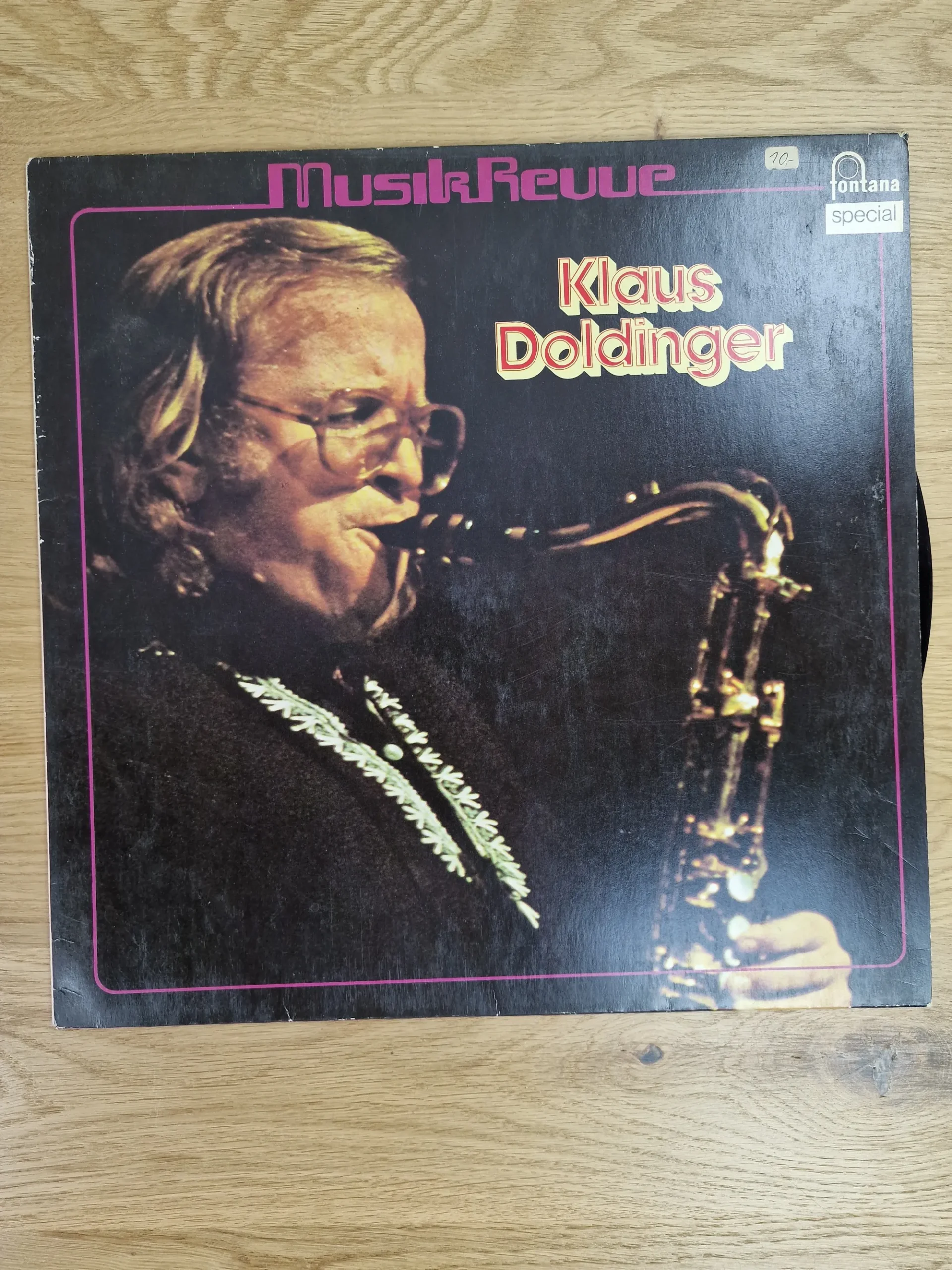 Vorderseite der Vinyl-Schallplatte Klaus Doldinger MusikRevue auf Fontana Special