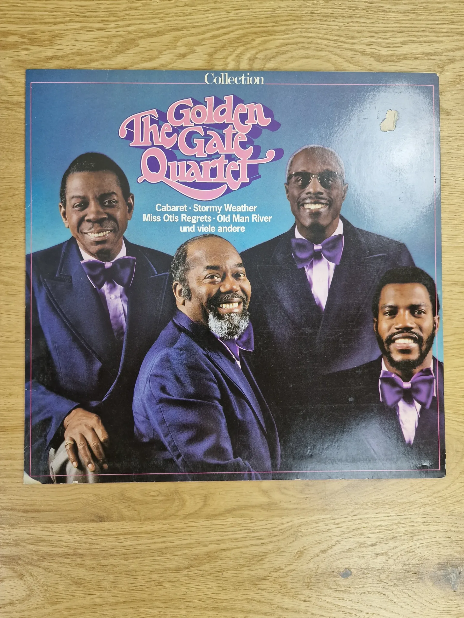 Vorderseite der Vinyl LP Collection von The Golden Gate Quartet mit den Bandmitgliedern