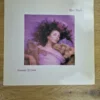 Vorderseite der Schallplattenhülle Kate Bush Hounds Of Love Album mit Foto von Kate Bush und zwei Hunden