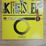 Gelbes Frontcover der Vinyl LP Kreislers Purzelbäume von Georg Kreisler