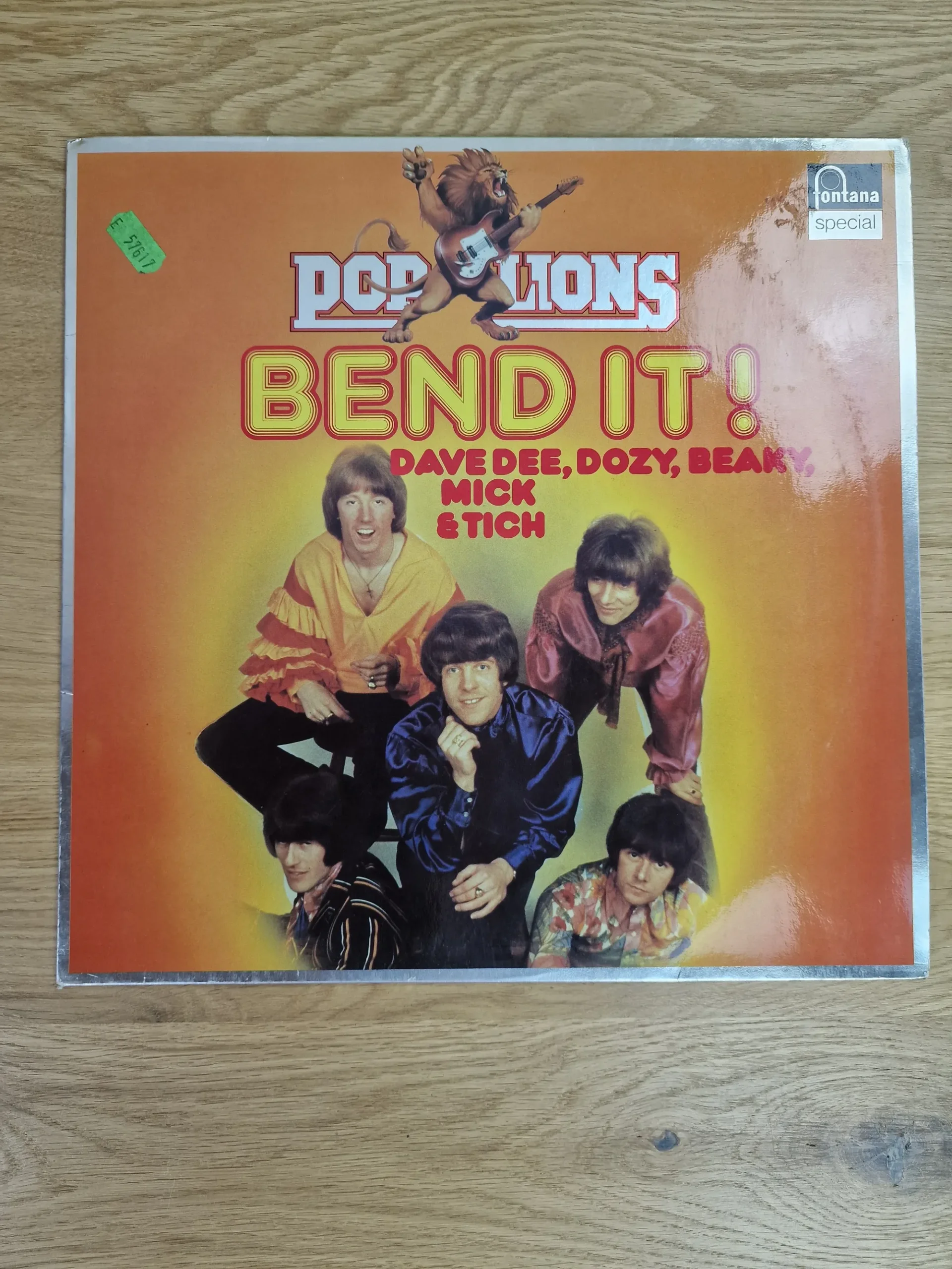 Vorderseite der Vinyl LP Pop Lions Bend It von Dave Dee, Dozy, Beaky, Mick & Tich