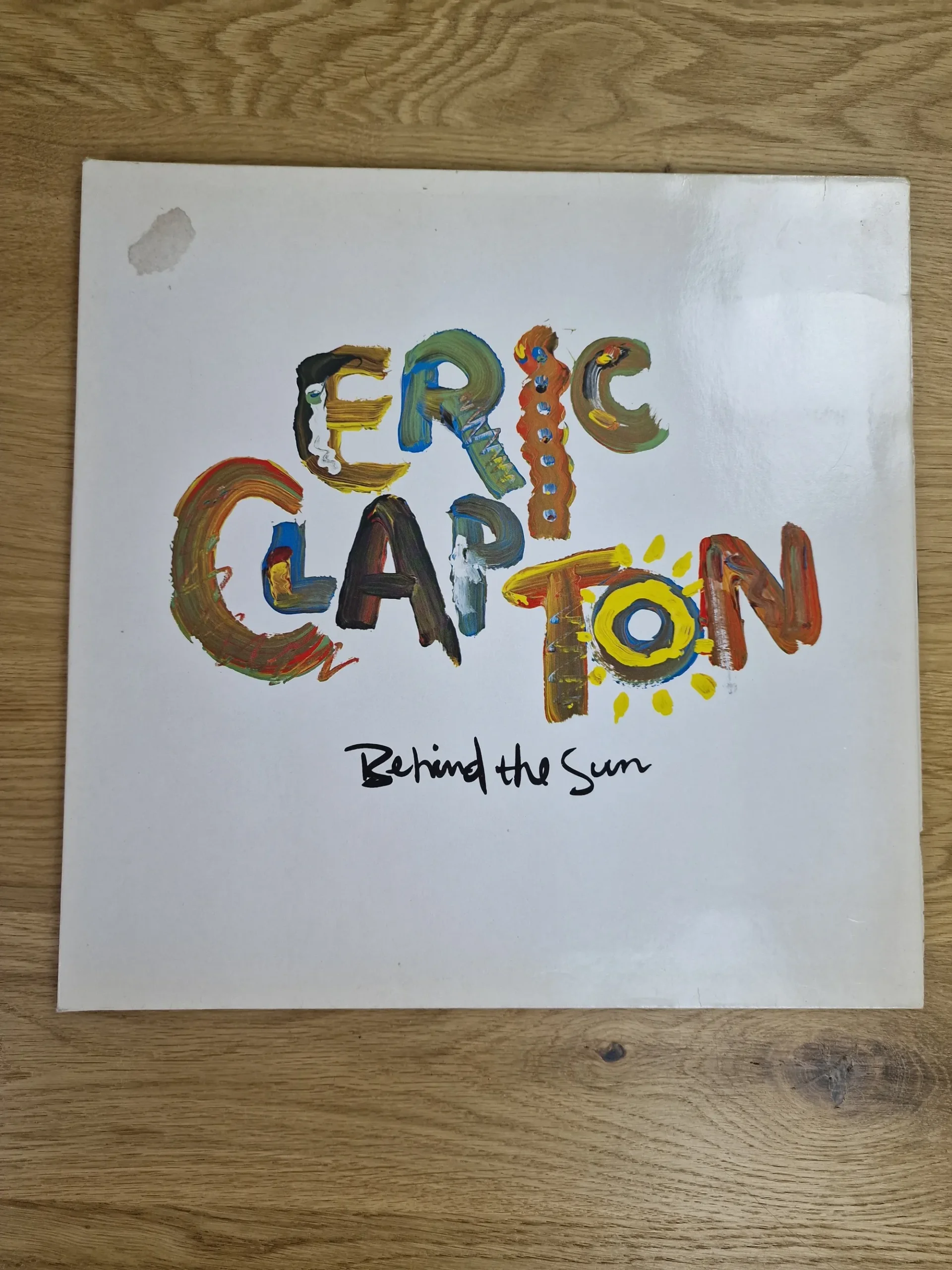 Vorderseite der Eric Clapton Behind the Sun Vinyl Schallplatte