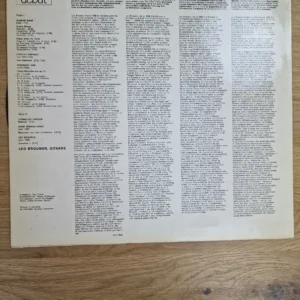 Leo Brouwer – Gitarre Solo Werke Vinyl LP (Deutsche Grammophon debut)