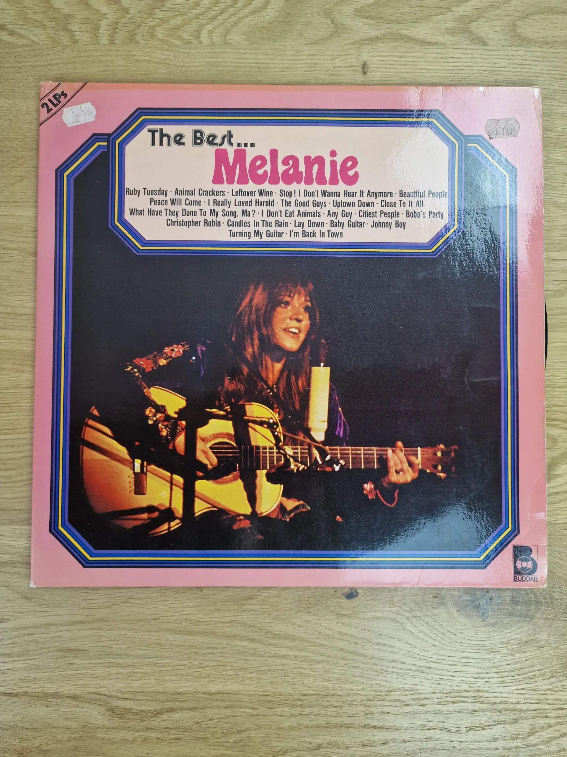 Melanie – The Best... Melanie (Doppel-LP Vinyl Album, 1972) 1 Vorderseite der Doppel-LP Vinyl Schallplatte The Best... Melanie aus dem Jahr 1972 mit Live-Konzertfoto