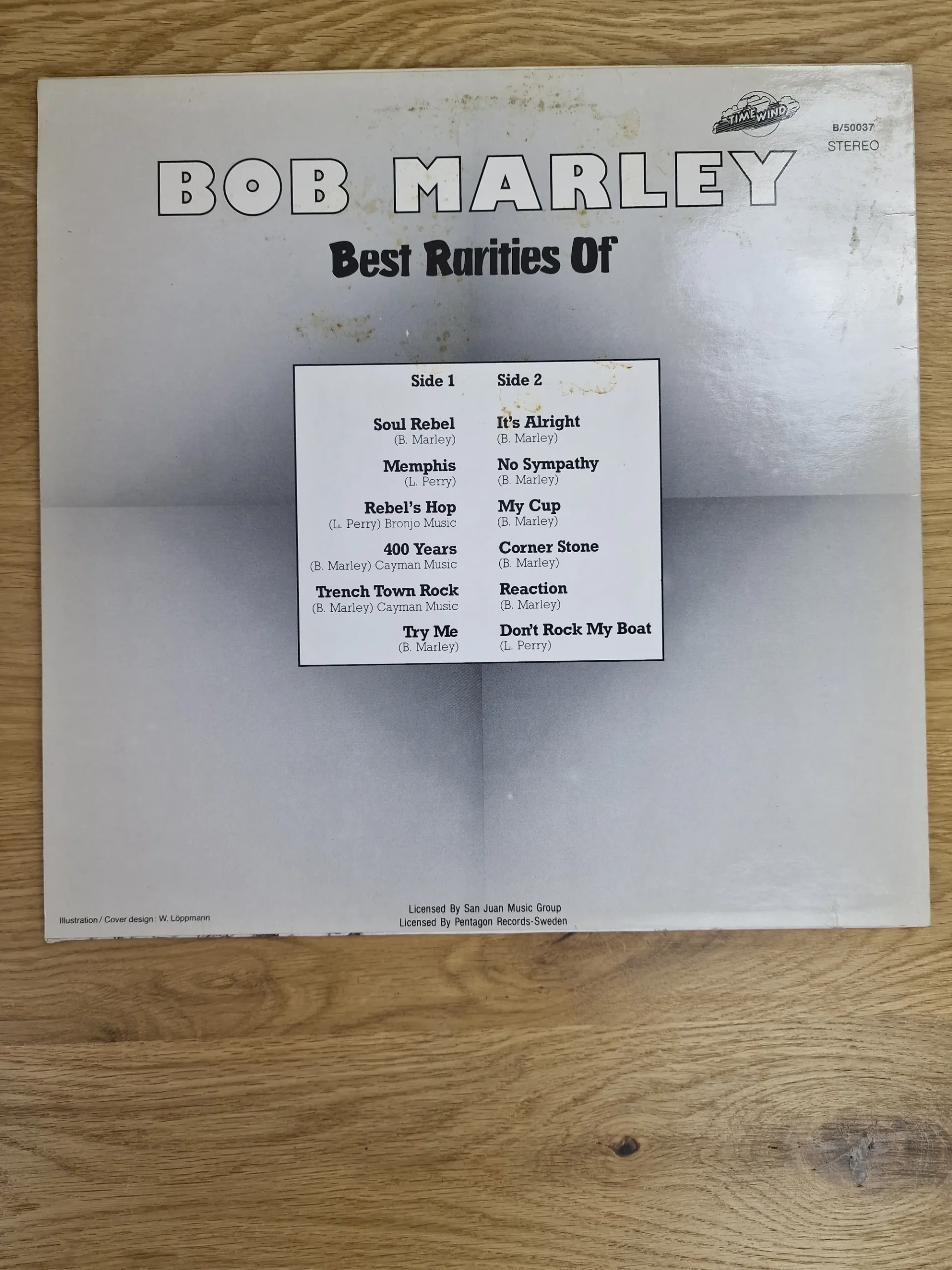 bob-marley-best-rarities-of-vinyl-lp-backcover-tracklist Rückseite des Vinyl-Albums Best Rarities Of Bob Marley mit vollständiger Titelliste
