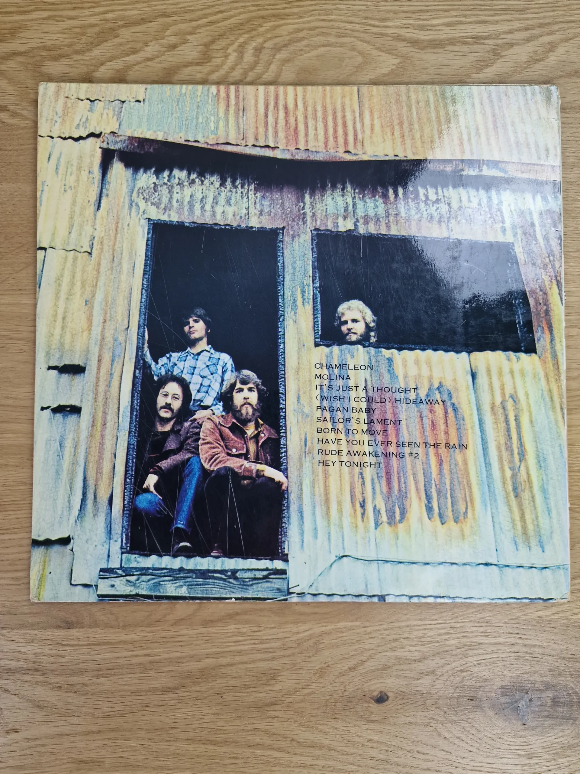 Rückseite der Vinyl LP Pendulum von Creedence Clearwater Revival mit Songliste