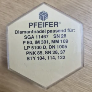 Pfeifer Diamant-Abtastnadel SGA 11467 – Ersatznadel für Plattenspieler