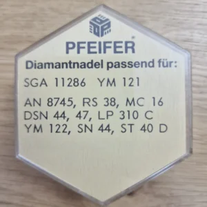 Pfeifer Diamant-Abtastnadel SGA 11286 / YM 121 Ersatznadel für Plattenspieler