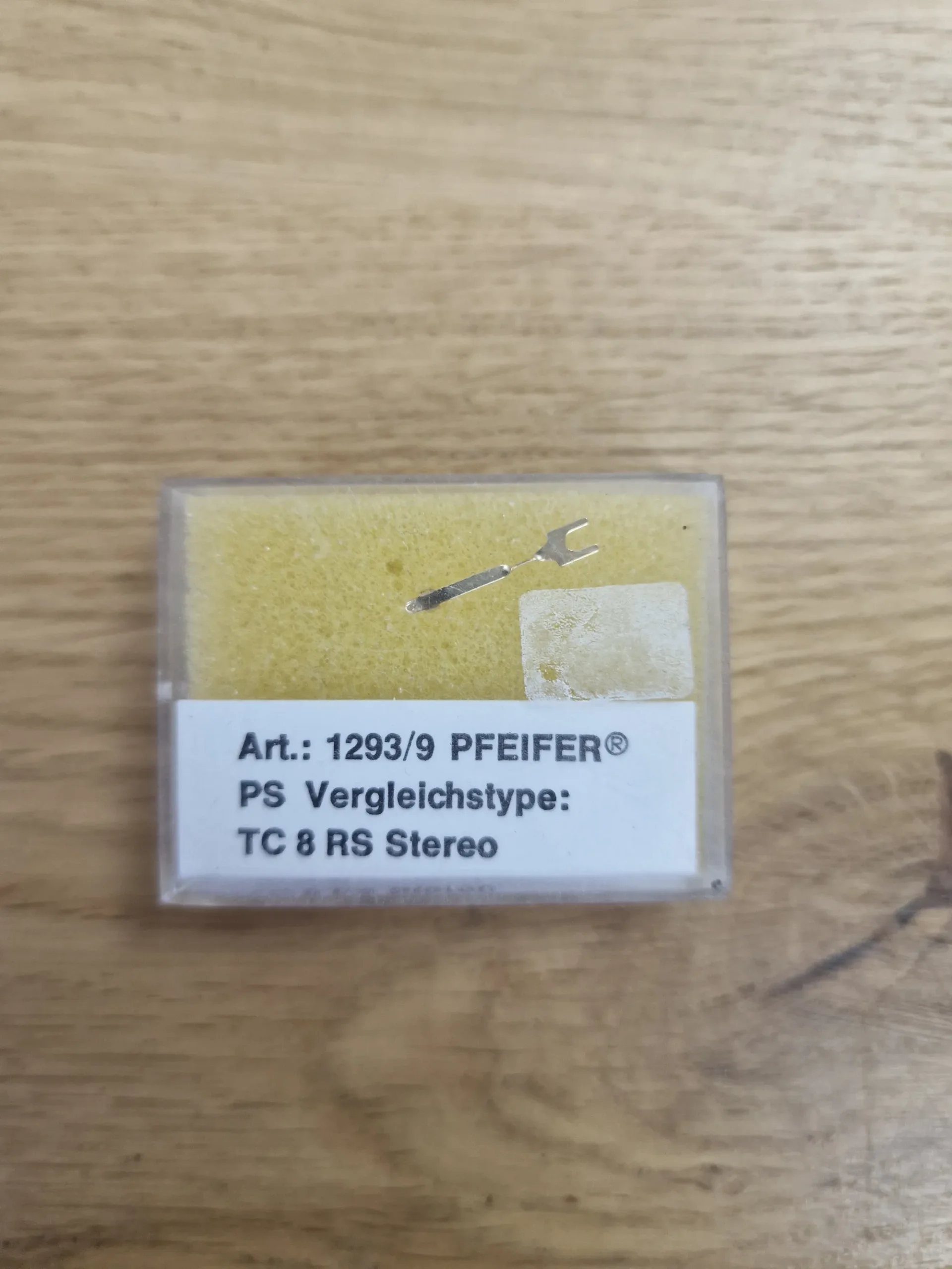 Pfeifer Plattenspielernadel Art. 1293/9 Vergleichstyp TC 8 RS Stereo in Originalverpackung