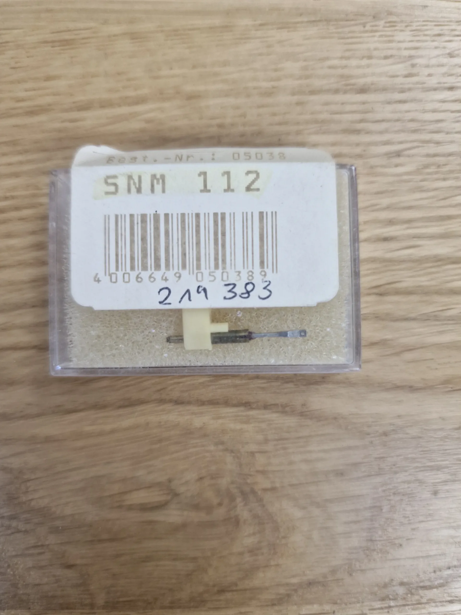 Ersatznadel SNM 112 für Plattenspieler in Klarsichtbox