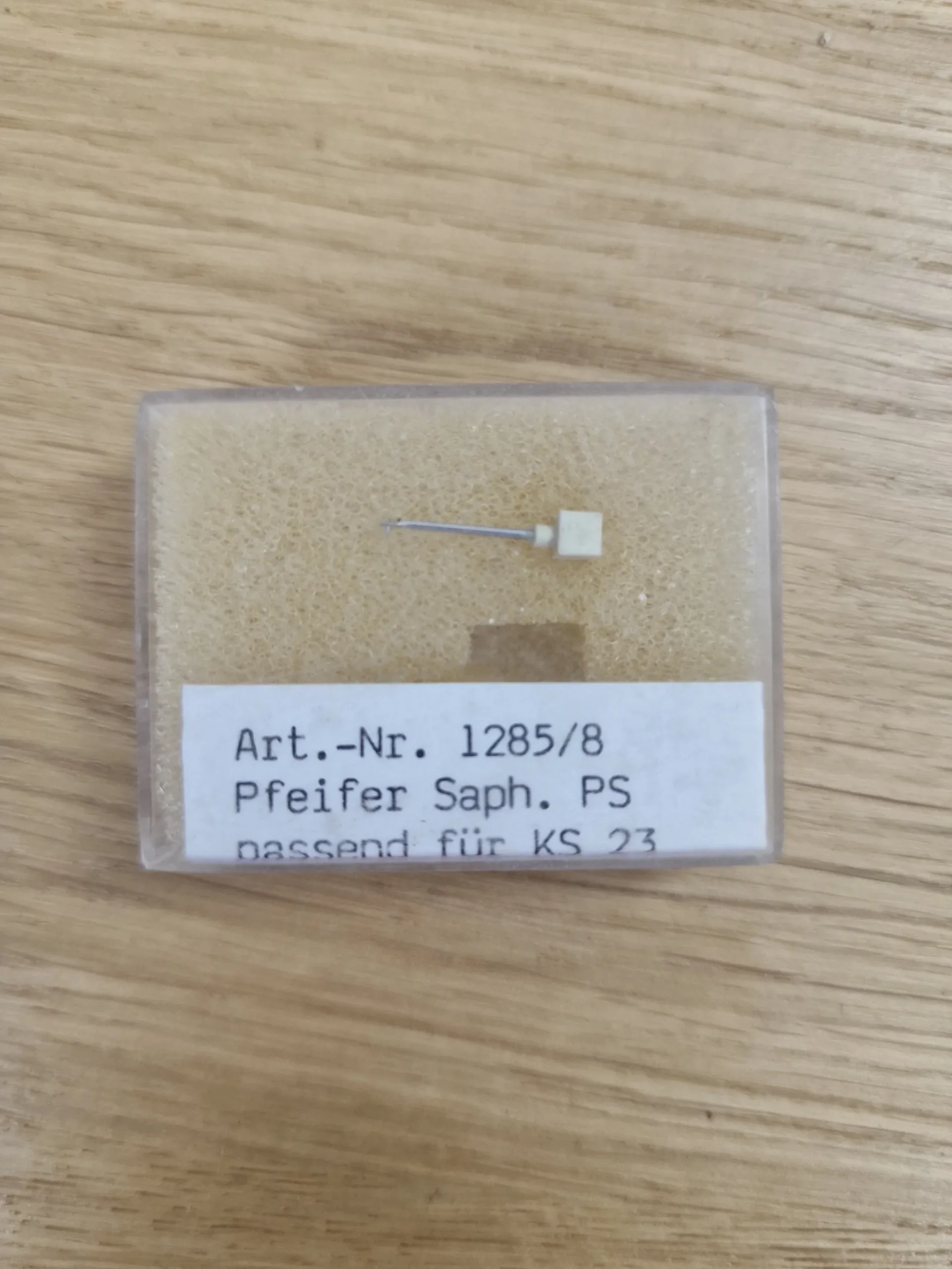 Pfeifer Saphir PS Plattenspielernadel Art.-Nr. 1285/8 passend für KS 23 in der Verpackung